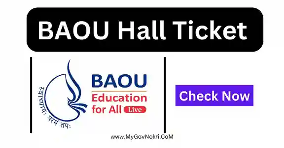 BAOU Hall Ticket 2024 Download